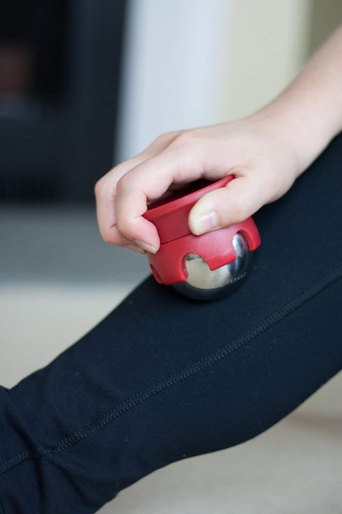 Massage Roller Ball - Stainless Steel Gel Balls for Heat + Ice Therapy - Back, Shoulder, Calf, Foot Massager with Heat