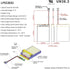 EEMB Lithium Polymer Battery Pack, 3.7V 820mAh 653042 Lipo Rechargeable with Wire JST Connector for Speaker and