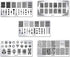 WOKOTO 5Pcs Nail Plates Stamping Set with Classic Geometric Stars Nail Art Kit