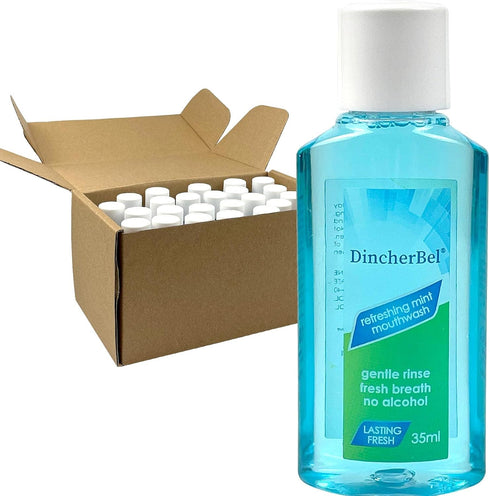 Mouthwash Travel Size, Portable Original Mint, 35ml/1.2oz (24 Pack)