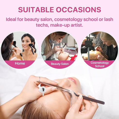 Lash Extension Supplies Glue Rings for Eyelash Extensions, 100PCS Lash Glue Rings, Eyelash Glue Holder