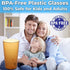 Restaurant Grade BPA-Free 12oz Amber Plastic Cups, 6pk Durable Break Resistant Drinking Glasses