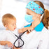 Jexine 20 Pcs Nurse Headbands with Button, Non Slip Hair Bands for Ear Protection for Women Men