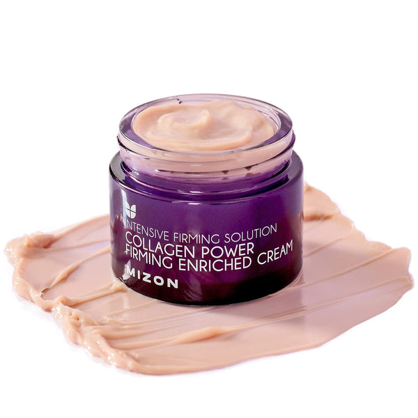 MIZON Collagen Power Firming Enriched Cream, 1.69 FL oz, Korean Skincare, Anti-Aging, Wrinkle Care, Firm Skin