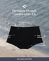 Saalt Comfort Modal CloudShort Period Underwear - Super Absorbency - Keeps You Dry from All Leaks (Medium, Volcanic