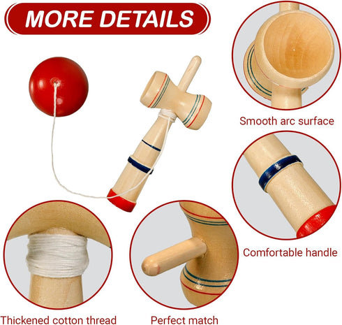 YarnieWell Dementia Products for Elderly, Wooden Hand-Eye Training Ball for Alzheimers Patients, Dementia