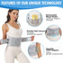 Back Brace for Lower Back Pain Relief - Support Belt for Herniated Disc, Sciatica with Removable Stays (Grey, Large)