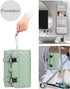 Relavel Travel Hanging Toiletry Bag for Men Women Travel Kit Shaving Bag Waterproof Large Makeup Bag Wash Bag Makeup Organizer Cosmetic Case for Bathroom Shower Green Pro