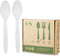 Compostable Spoon, 100 Biodegradable Silverware for Party, Large Disposable Utensil, Eco-Friendly Durable Heat Resistant
