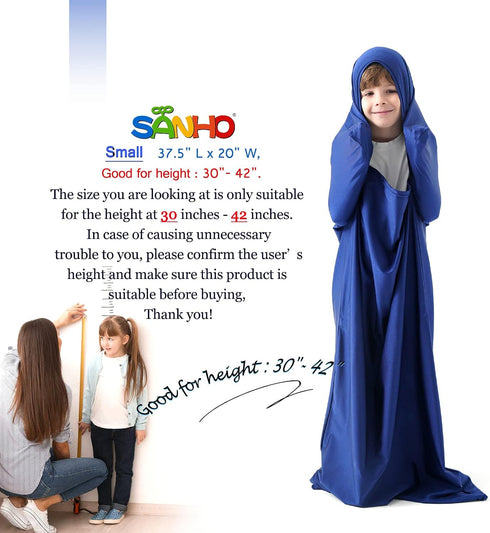 SANHO Premium Sensory Sock Budy Sock for Children with Sensory Processing Disorder, Updated Version (Navy, Small)