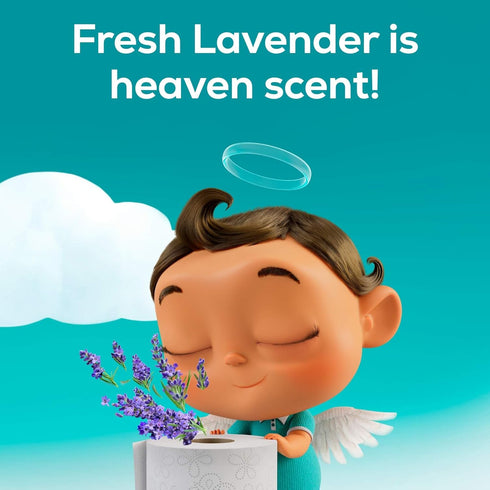 Angel Soft Toilet Paper with Fresh Lavender Scent, 8 Mega Rolls = 32 Regular Rolls, Soft and Strong Tissue