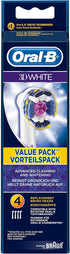 Oral-B Genuine 3D White Replacement Toothbrush Heads, Pack of 4 for Electric Toothbrush