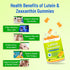 Eye Vitamins Lutein & Zeaxanthin Gummies: Sugar Free Eye Health Supplements with Bilberry, 60 Count