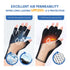 SAVILAND UV Gloves for Nails, Professional UPF200+ Fingerless UV Light Gloves for Gel Manicures, Black