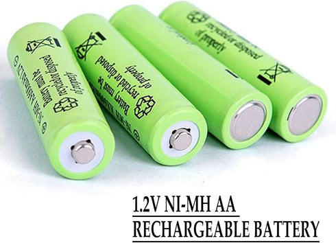 12 Count Ni-MH AA 1800mAh Rechargeable Batteries 1.2V Double A Batteries Precharged for Garden Landscaping Outdoor Solar Lights, String Lights, Pathway Lights