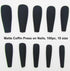 LoveOurHome 100pc Coffin Press on Nails, Medium Ballerina Acrylic Fake Nails, Matte Black Full Cover Nail Tips for Women