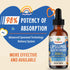 2000MG Liposomal Glutathione Liquid, 2 FL.OZ - 98% Absorption Active L-Glutathione Antioxidant Supplement
