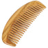 Onedor Handmade 100% Natural Green Sandalwood Hair Combs - Anti-Static Wooden Detangler Comb (Oval Fine Tooth)