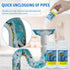 Tool4pcs Wild Tornado Pipe Dredge,Powerful Sink Cleaner Powder Fast Foaming for Kitchen Toilet Pipeline Quick Cleaning