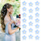 YISSION 20Pcs Mini Flower Hair Clips for Girls, Cute Lily Flower Hair Pins for Wedding Accessories