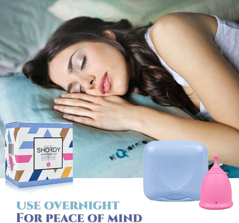 Pack 12 SHORDY Menstrual Cups (Large), Single with Box, Soft & Flexible, Copa Menstrual Kit for Women Upto Hours