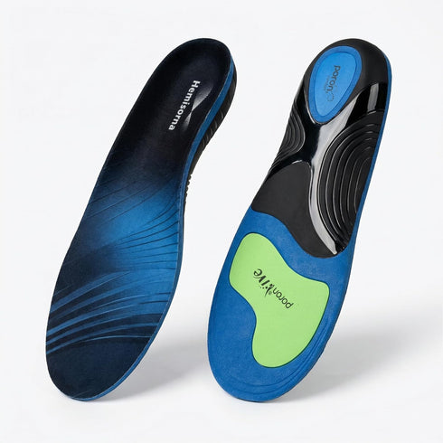 Hemisorna High Arch Support Insoles, 220lbs+ Heavy Duty Orthotic Inserts for Plantar Fasciitis