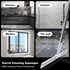 Rubber Squeegee Broom for Floor, 62" Long Handle Window Squeegee, Silicone Pet Hair Remover for Indoor Cleaning