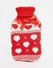 NPW Worldwide Co. NPW Winter Warmer Fair Isle Heart knit Sweater over Hot Water Bottle,