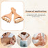 HekouJiub 2Pcs Wooden Massage Roller Handheld Bead Massage Tool for Legs Body Feet Muscle Roller Stick