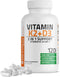 Bronson Vitamin K2 (MK7) with D3 Supplement Non-GMO Formula 5000 IU Vitamin