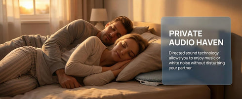 XIAOROUBAO 11mm 4 Settings, 6.0, 30 Under Pillow Bluetooth Sleep Speaker, Ultra Thin with Timer Bluetooth Hour