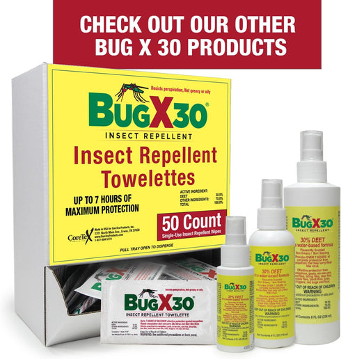 CoreTex Bug X 30 Mosquito, Tick, & Insect Repellent Spray with 30% DEET, 2oz Bottle