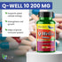 Q-Well-10 (60 Count) CoQ10 200mg Q10 America Medic & Science | Softgels | Nutritional Supplement with Coenzyme