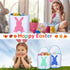 Weewooday 6-Pack Easter Bunny Canvas Tote Bags - Perfect for Egg Hunts and Gifts