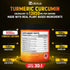 6 in 1 Turmeric Curcumin + Ginger Capsules, 95% Curcuminoids, Equivalent to 13050mg, with Ginger, Garlic Bulb, Bromelain, Moringa, Black Pepper, Joint & Absorption Support - 120 Capsules