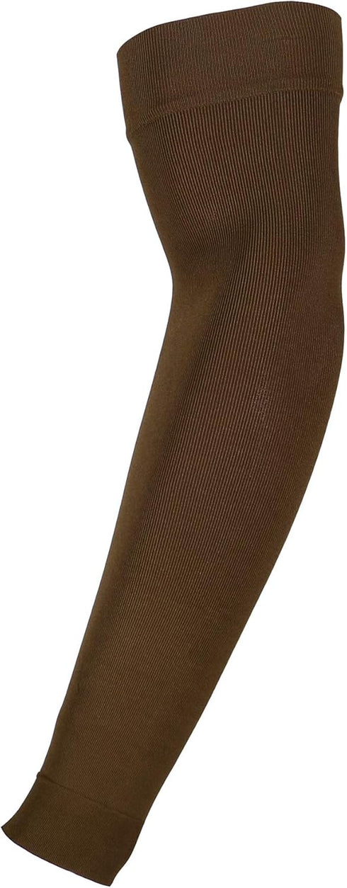 Truform Lymphedema Compression Arm Sleeve – 20-30 mmHg Post Mastectomy Support, Brown, Small