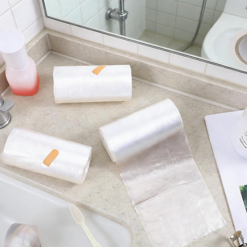 Xosjska 1000 10 (15.75 inches) Pcs / Roll Sanitary Napkin Receptacle Liner Portable Trash Bags Sanitary Napkin Disposal