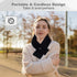 QOTOLY 3 5000mAh Cordless Heated Scarf, Neck Heating Pad for Pain Relief, Rechargeable Neck Warmer with Heat Levels