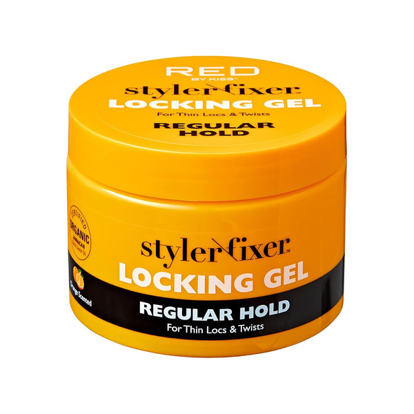 Red by Kiss Hold Locking Gel, Regular Hold for Thin Locs & Twists, Hydrating and Non-Frizz with Jamaican Black Castor