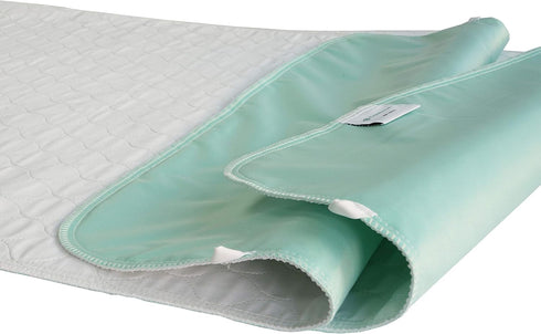 Pack 2 36"X60" of Careboree Quilted Cotton Top Underpad Reusable Incontinence Bed Pads Washable Durable Waterproof