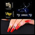 JERCLITY 20pcs Gold Alloy Virgo Zodiac Nail Charms, 10pcs Symbols and 10pcs Constellation Words