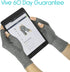 Vive Arthritis Gloves with Grips - Textured Fingerless Compression for Men & Women, Open Finger Hand Gloves