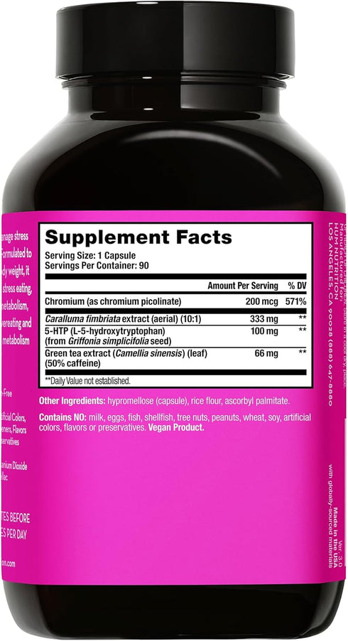 HUM Skinny Bird Appetite Suppressor for Women with Caralluma, Chromium, Green Tea Extract (90 Capsules)