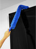 Handheld Reusable Microfiber Flex Duster, Bendable Dust Cleaner for Hard-to-Reach Areas, Machine Washable, 20”, Blue