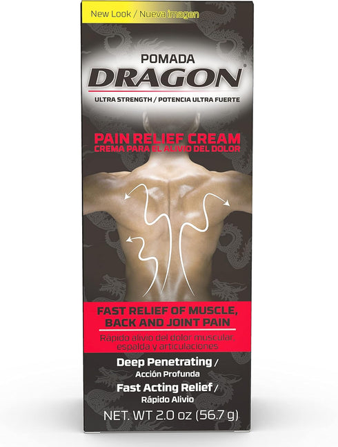 Dragon Ultra Strength Pain Relief Cream for Muscle, Back, and Joint Pain, 2 Ounce (Pack of 3)