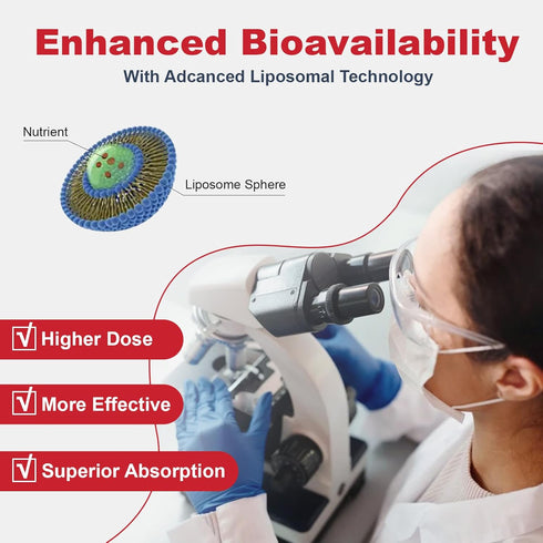 Advanced Liposomal Immune Supplement, Complex with L-Lysine 1,500mg, Vitamins, Minerals & Herbal Extracts,