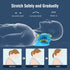 Neck Stretcher for Pain Relief, Cervical Traction Device Pillow for Muscle Relaxation and TMJ Pain Relief (Blue)
