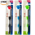 Tongue Brush, Tongue Scraper, Tongue Cleaner, 3 Pack (Black, Blue, Green)