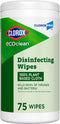 CloroxPro Clorox EcoClean Disinfecting Wipes, 100% Plant Based, Antibacterial Cleaning Cloths, Safe for Multi Surface