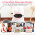 Portable Cordless Heating Pad for Cramps, 6 Heat Levels & Massage Modes, Black Heating Pad for Back Pain Relief
